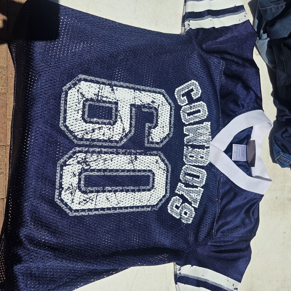 Blue and White Cowboys Jersey